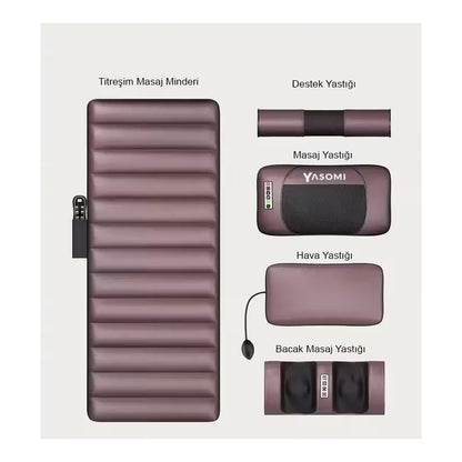 FitRelax Max™ – x10 Katlamalı Isıtmalı Tam Vücut Masaj Yatağı