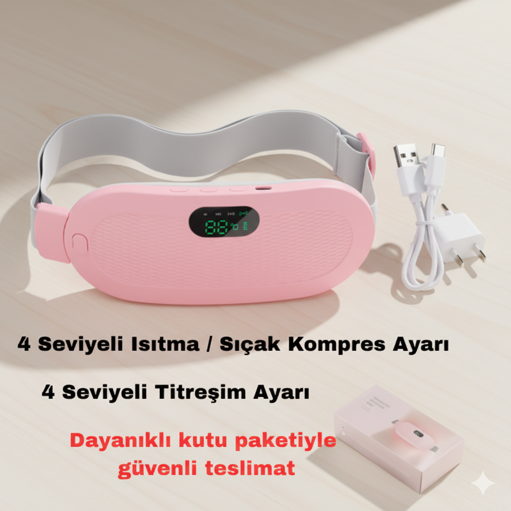 FitHeat™️– Karın ve Bel Bölgesi İçin Isıtmalı Masaj Kemeri