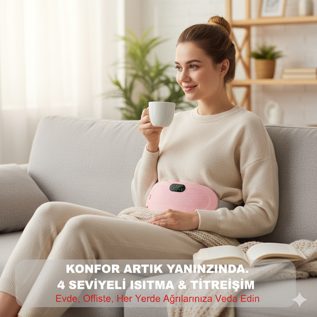 FitHeat™️– Karın ve Bel Bölgesi İçin Isıtmalı Masaj Kemeri