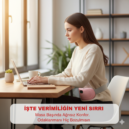 FitHeat™️– Karın ve Bel Bölgesi İçin Isıtmalı Masaj Kemeri